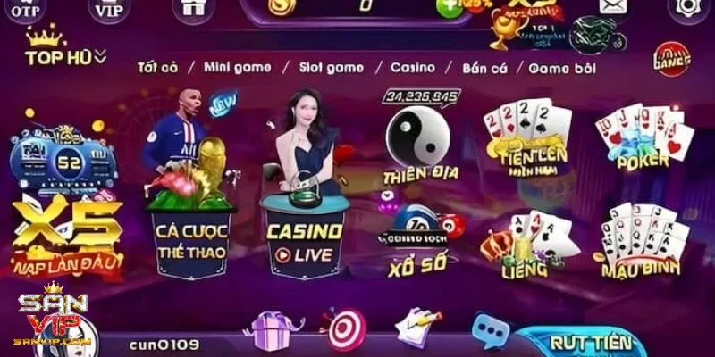 Giới thiệu Sanvip với hệ thống game cược đa dạng